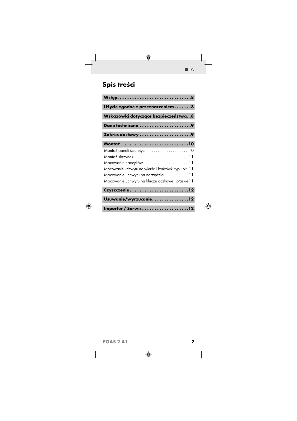 Powerfix POAS 2 A1 User Manual | Page 9 / 47