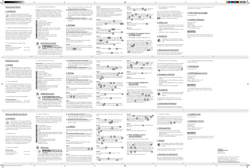 Powerfix Aluminium Window  Insect Screen User Manual | Page 2 / 2