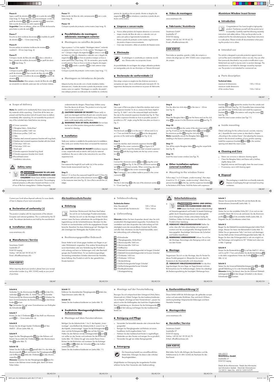 Powerfix Aluminium Window  Insect Screen User Manual | Page 2 / 2