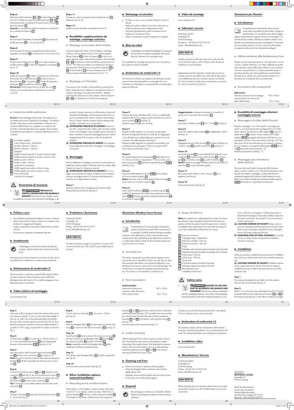 Powerfix Aluminium Window  Insect Screen User Manual | Page 2 / 2