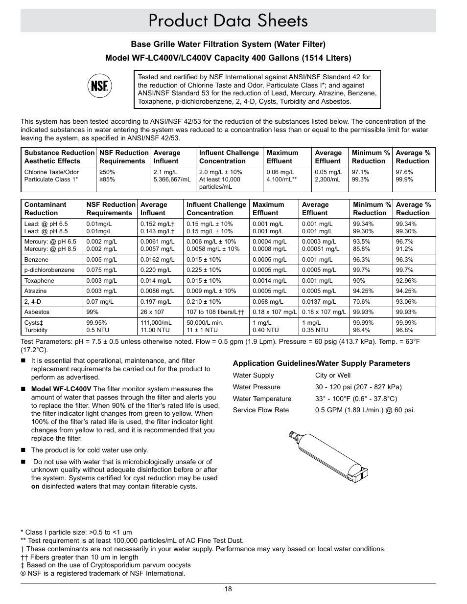Product data sheets | Dacor IF48DBOL User Manual | Page 20 / 24