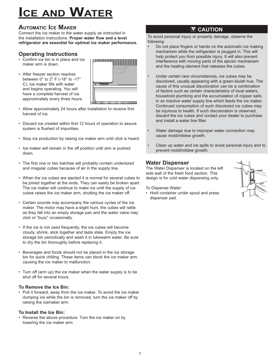 Ce and, Ater | Dacor EF36 User Manual | Page 9 / 24