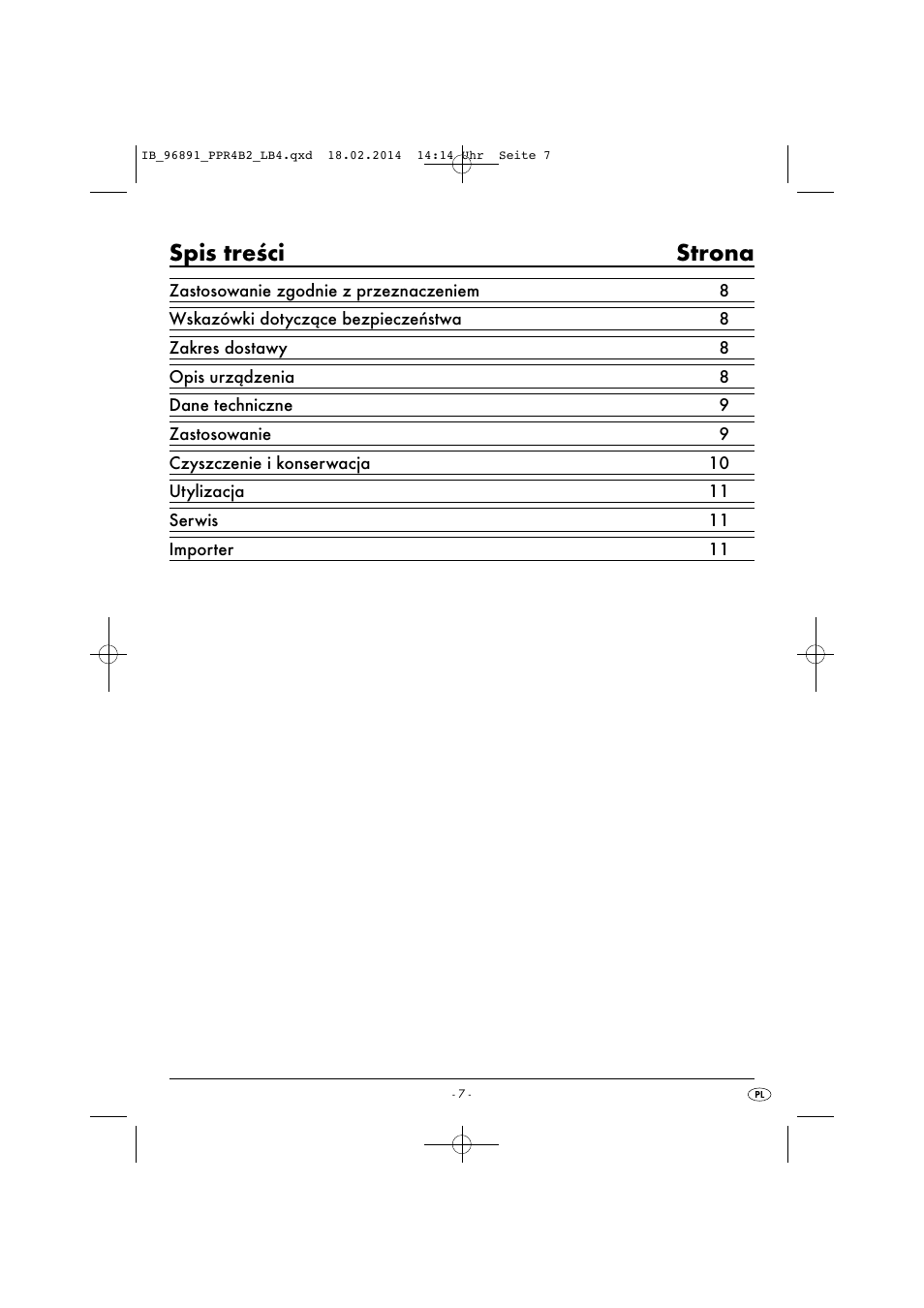 Powerfix PPR 4 B2 User Manual | Page 10 / 39