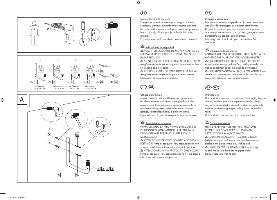 Powerfix Z28421B User Manual | 2 pages