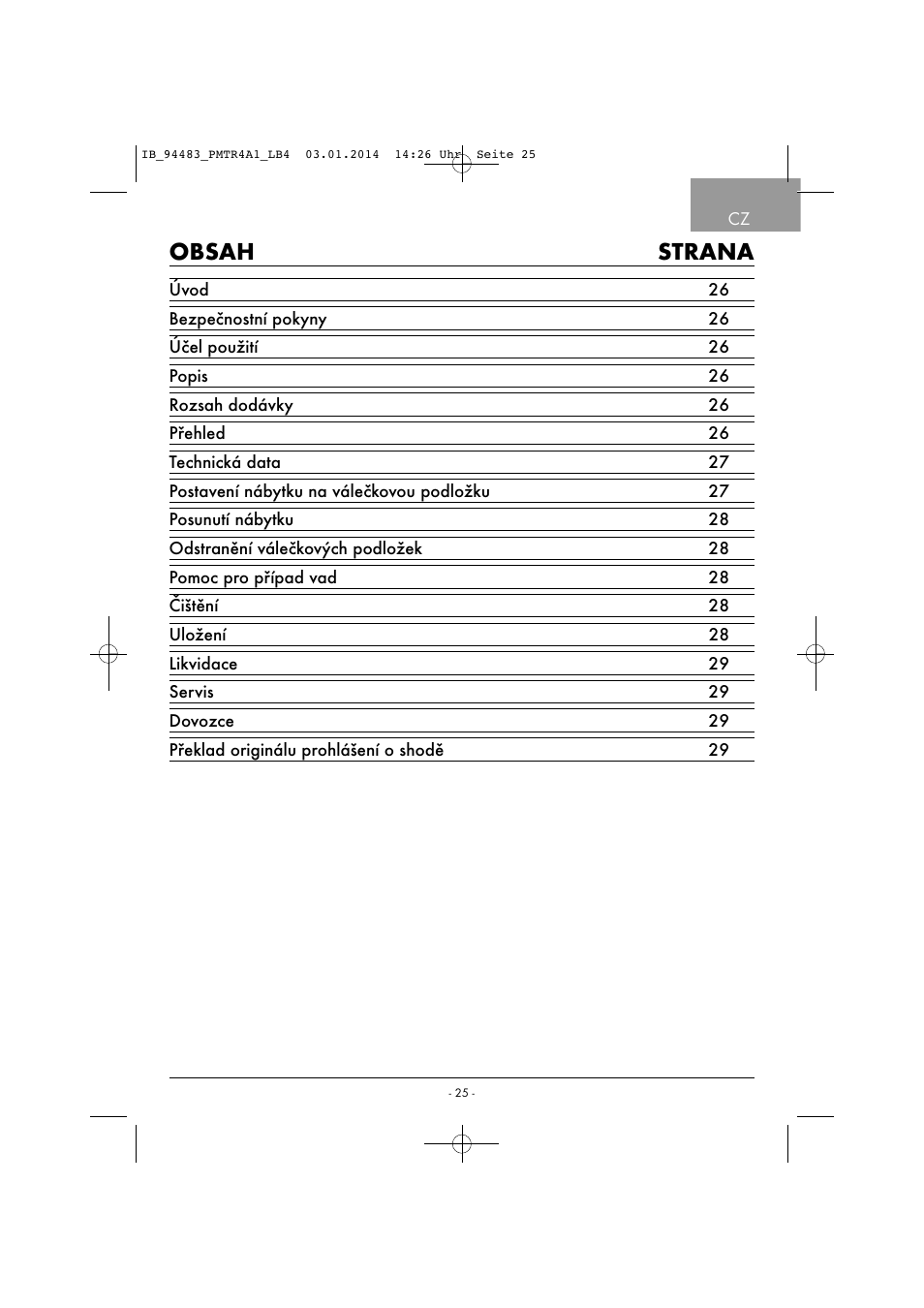 Powerfix PMTR 4 A1 User Manual | Page 28 / 46