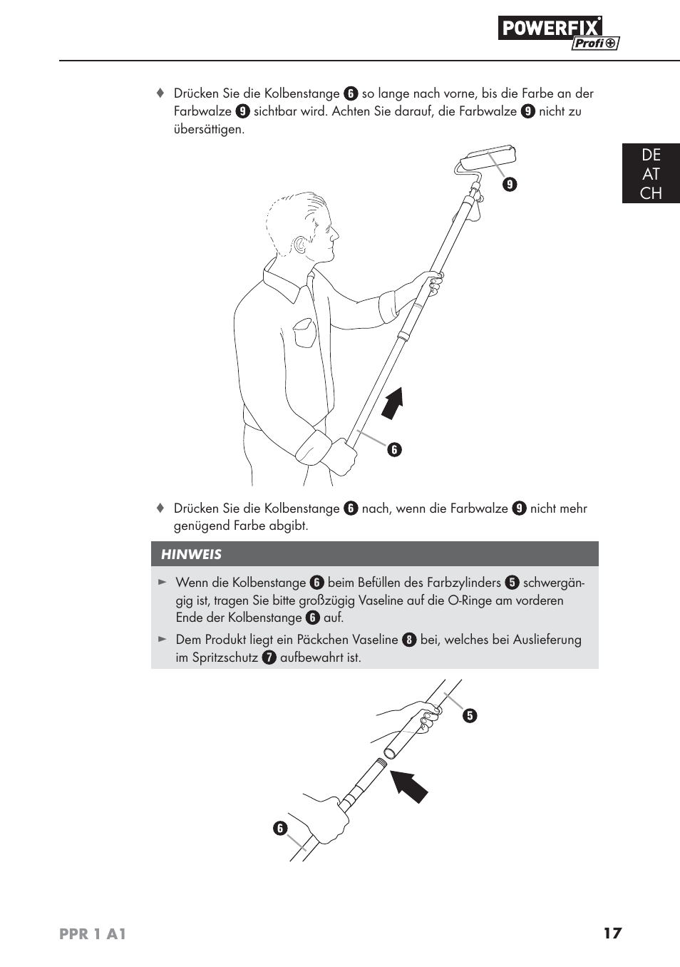 De at ch | Powerfix PPR 1 A1 User Manual | Page 20 / 34