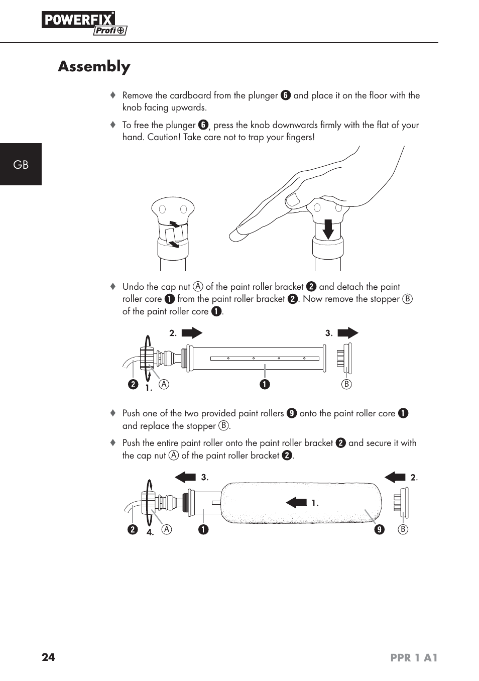 Assembly | Powerfix PPR 1 A1 User Manual | Page 27 / 34