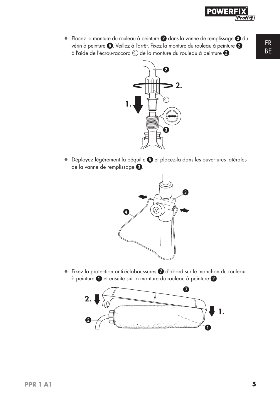 Fr be | Powerfix PPR 1 A1 User Manual | Page 8 / 34