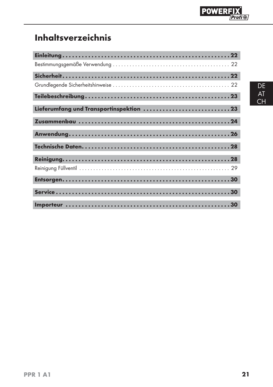 Powerfix PPR 1 A1 User Manual | Page 24 / 34