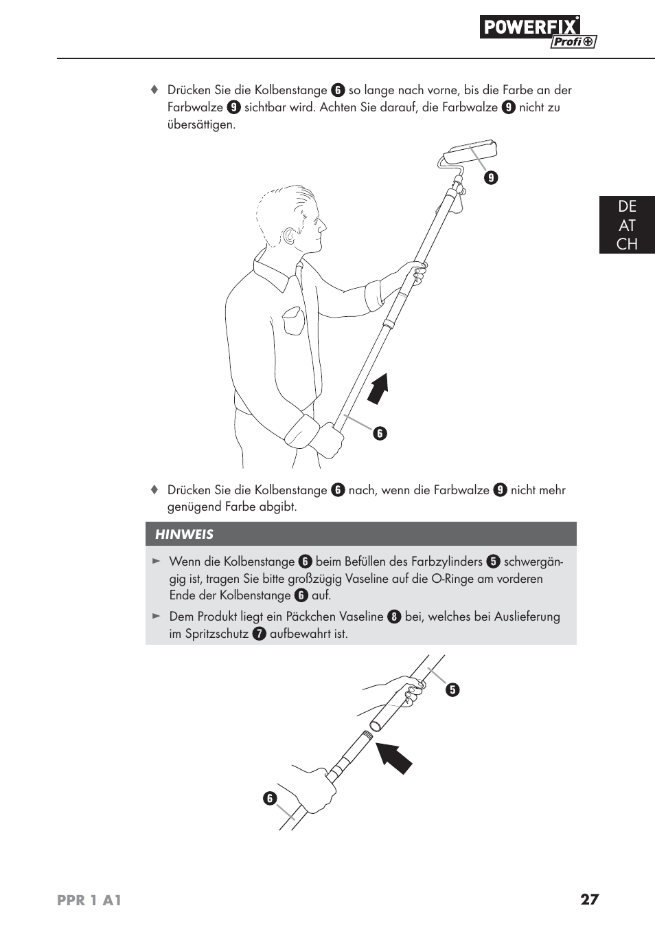 De at ch | Powerfix PPR 1 A1 User Manual | Page 30 / 34