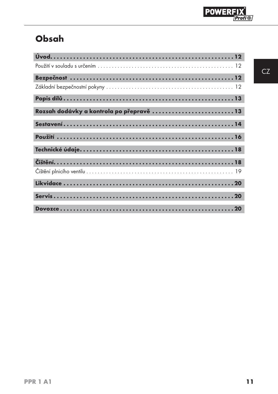 Powerfix PPR 1 A1 User Manual | Page 14 / 44