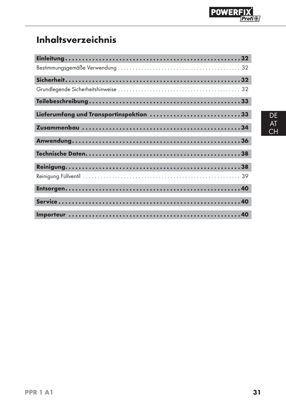 Powerfix PPR 1 A1 User Manual | Page 34 / 44