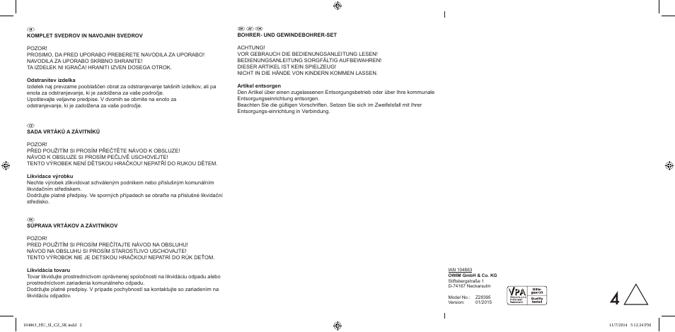 Powerfix Z28395 User Manual | Page 2 / 2