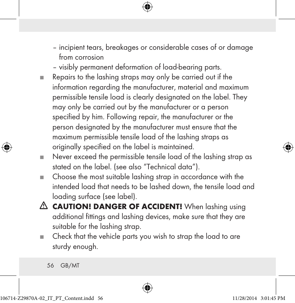 Powerfix Z28970A-02 User Manual | Page 56 / 79