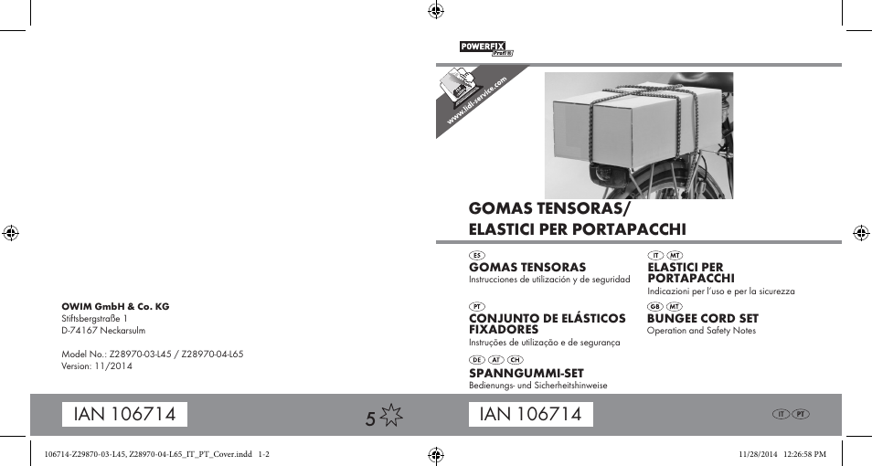 Powerfix Z28970-03-L45 / Z28970-04-L65 User Manual | 38 pages