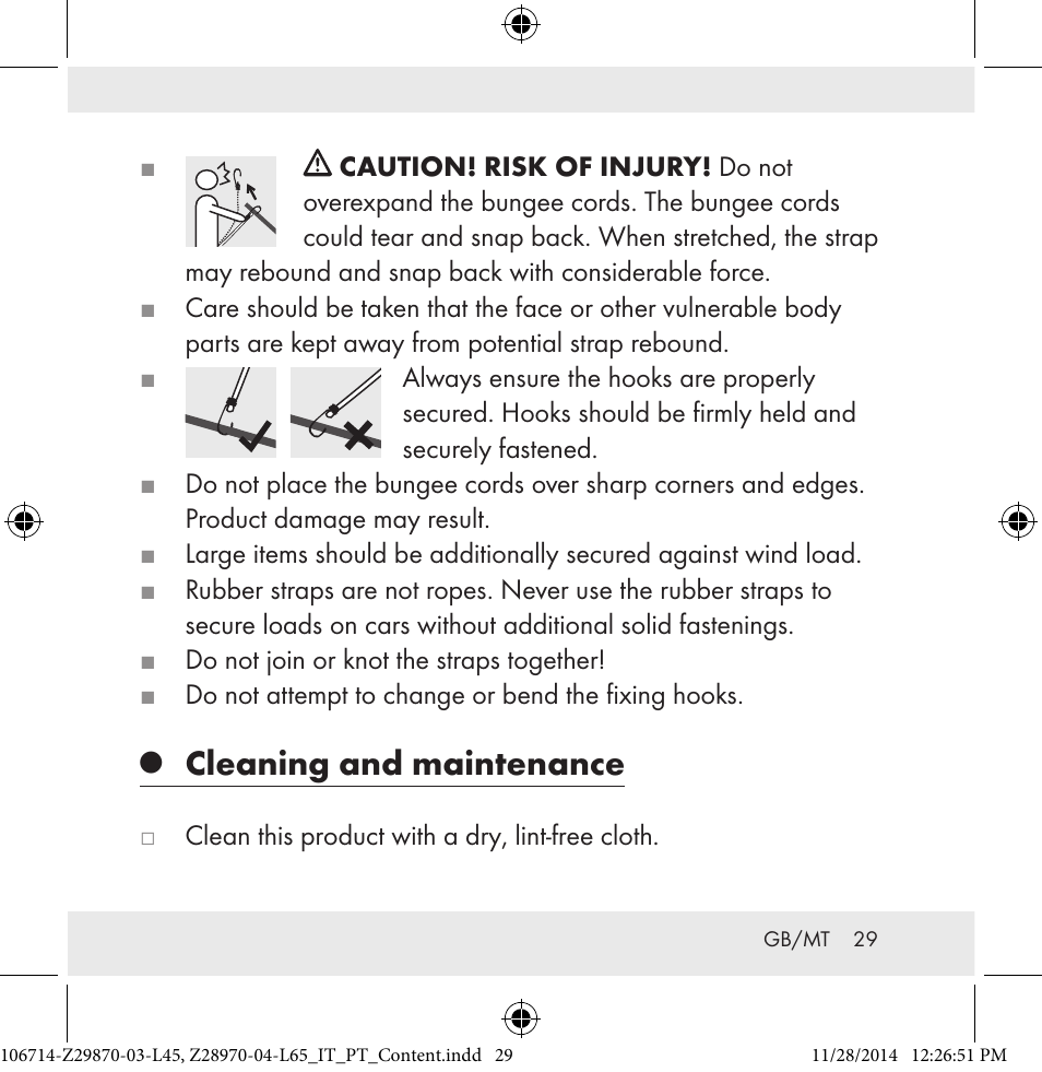 Cleaning and maintenance | Powerfix Z28970-03-L45 / Z28970-04-L65 User Manual | Page 29 / 38