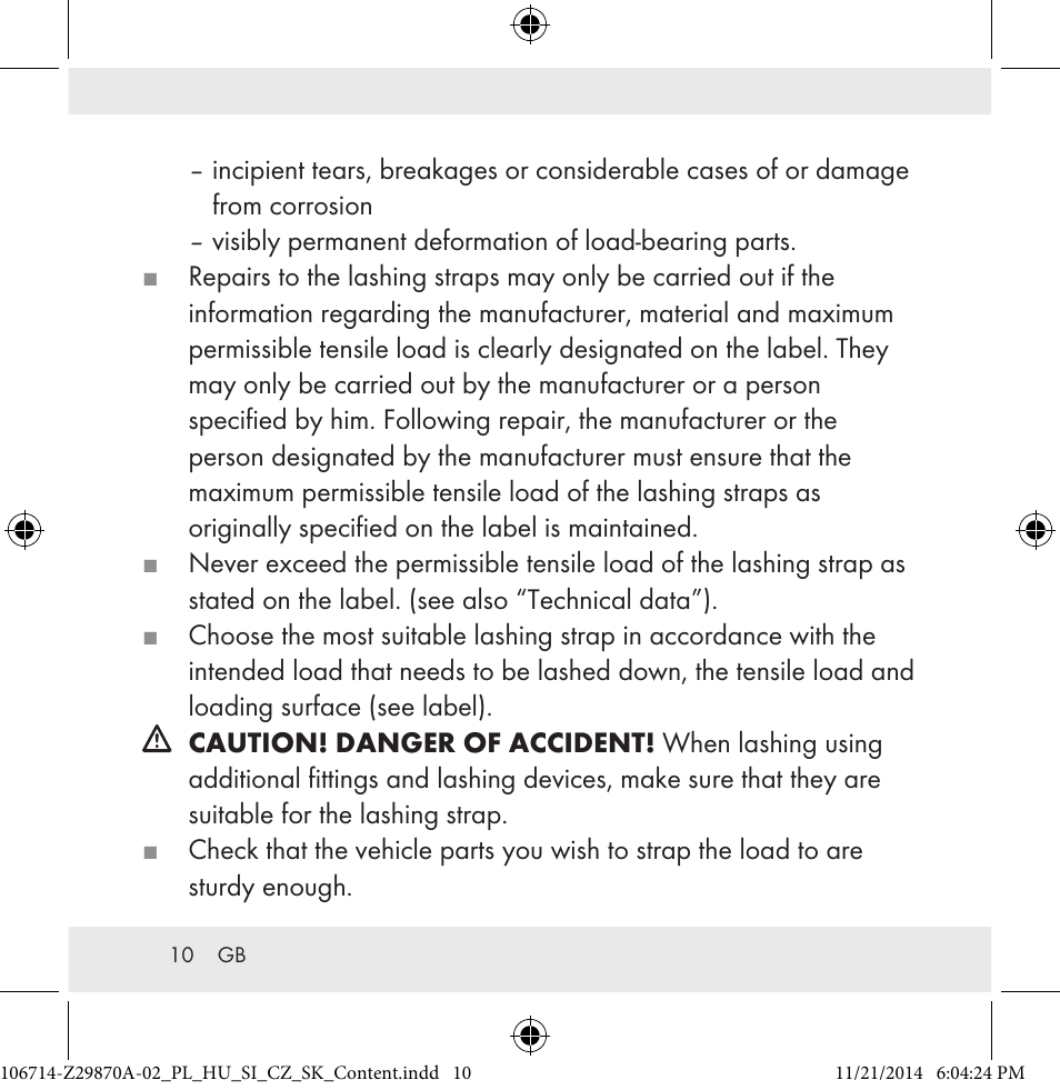 Powerfix Z28970A-02 User Manual | Page 10 / 107