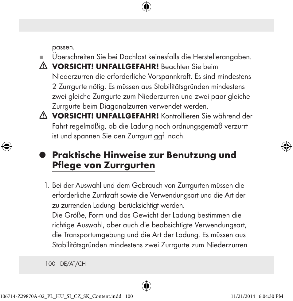 Powerfix Z28970A-02 User Manual | Page 100 / 107