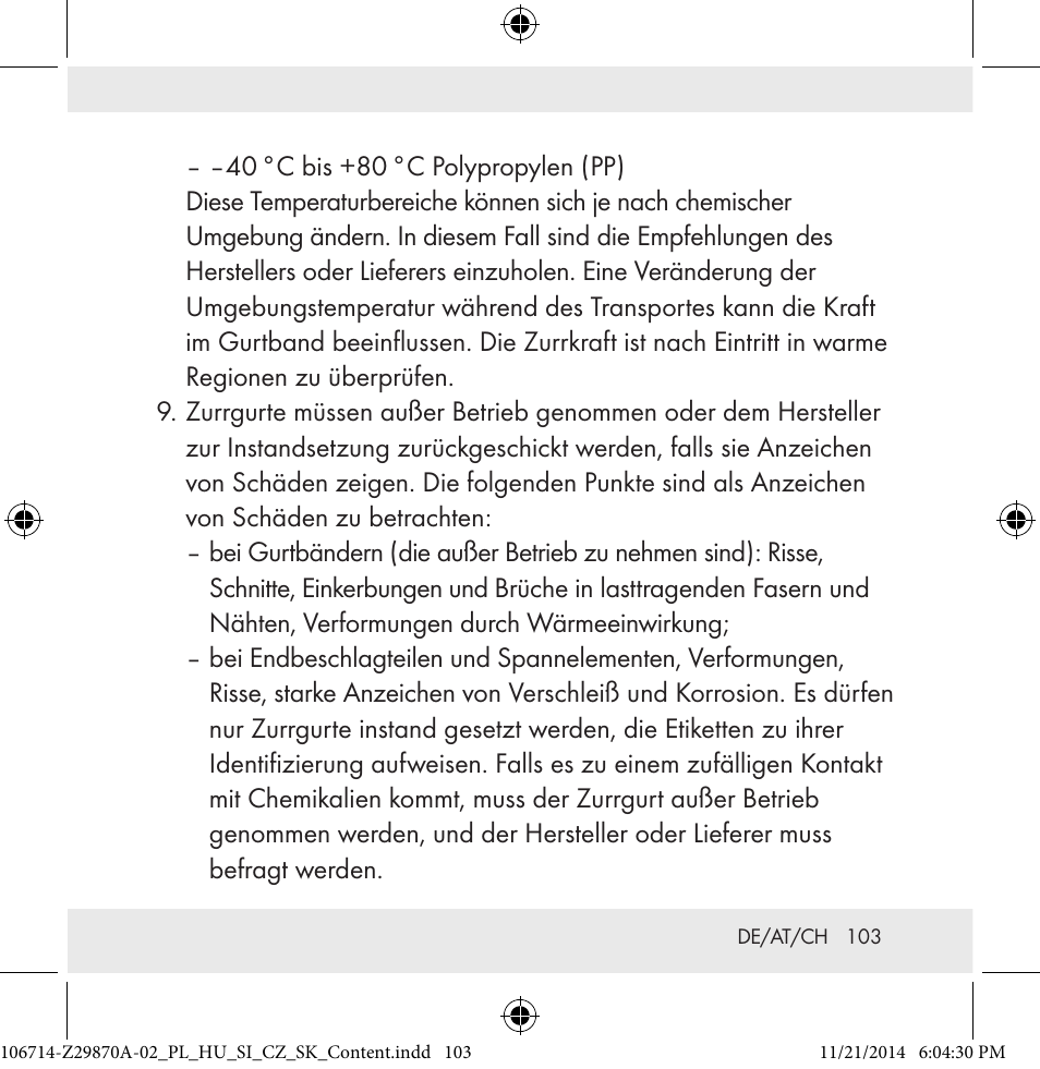 Powerfix Z28970A-02 User Manual | Page 103 / 107