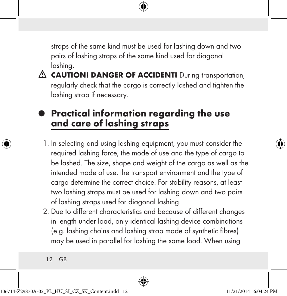 Powerfix Z28970A-02 User Manual | Page 12 / 107