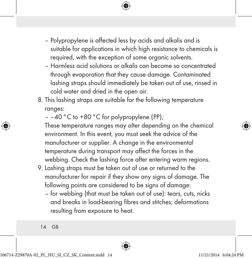 Powerfix Z28970A-02 User Manual | Page 14 / 107