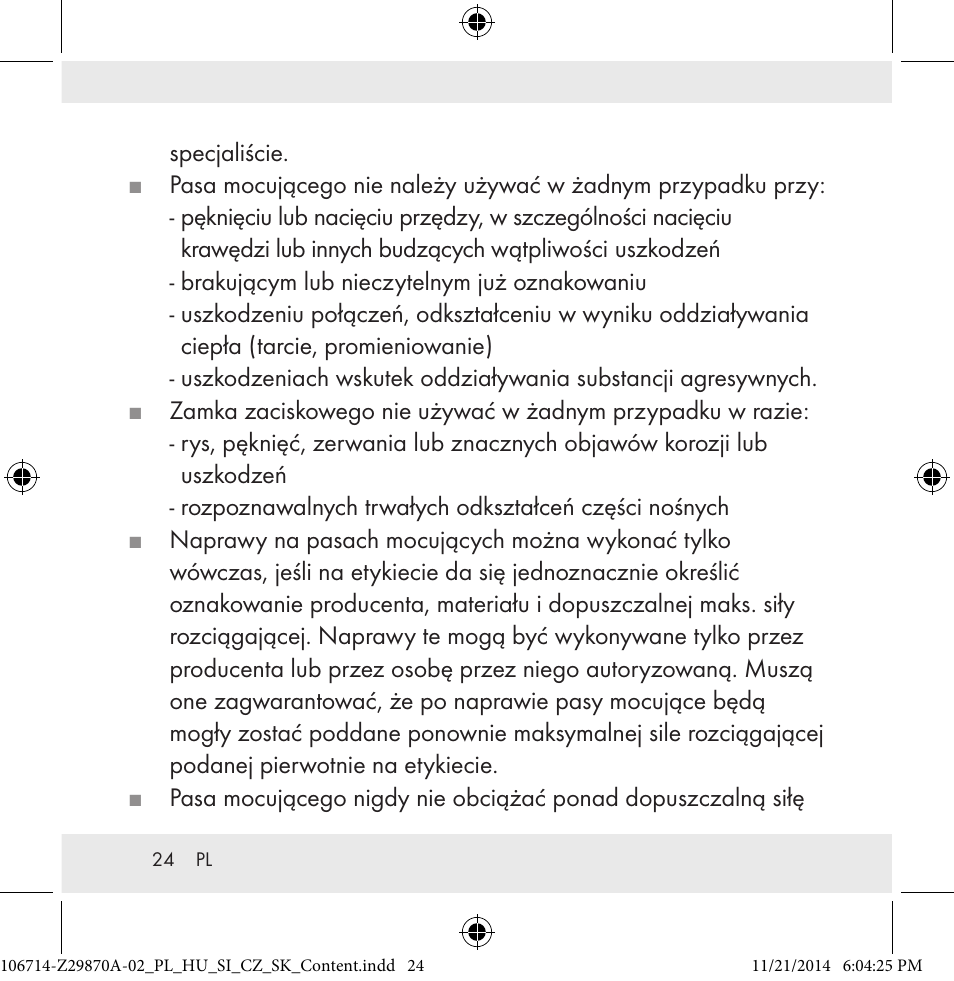 Powerfix Z28970A-02 User Manual | Page 24 / 107