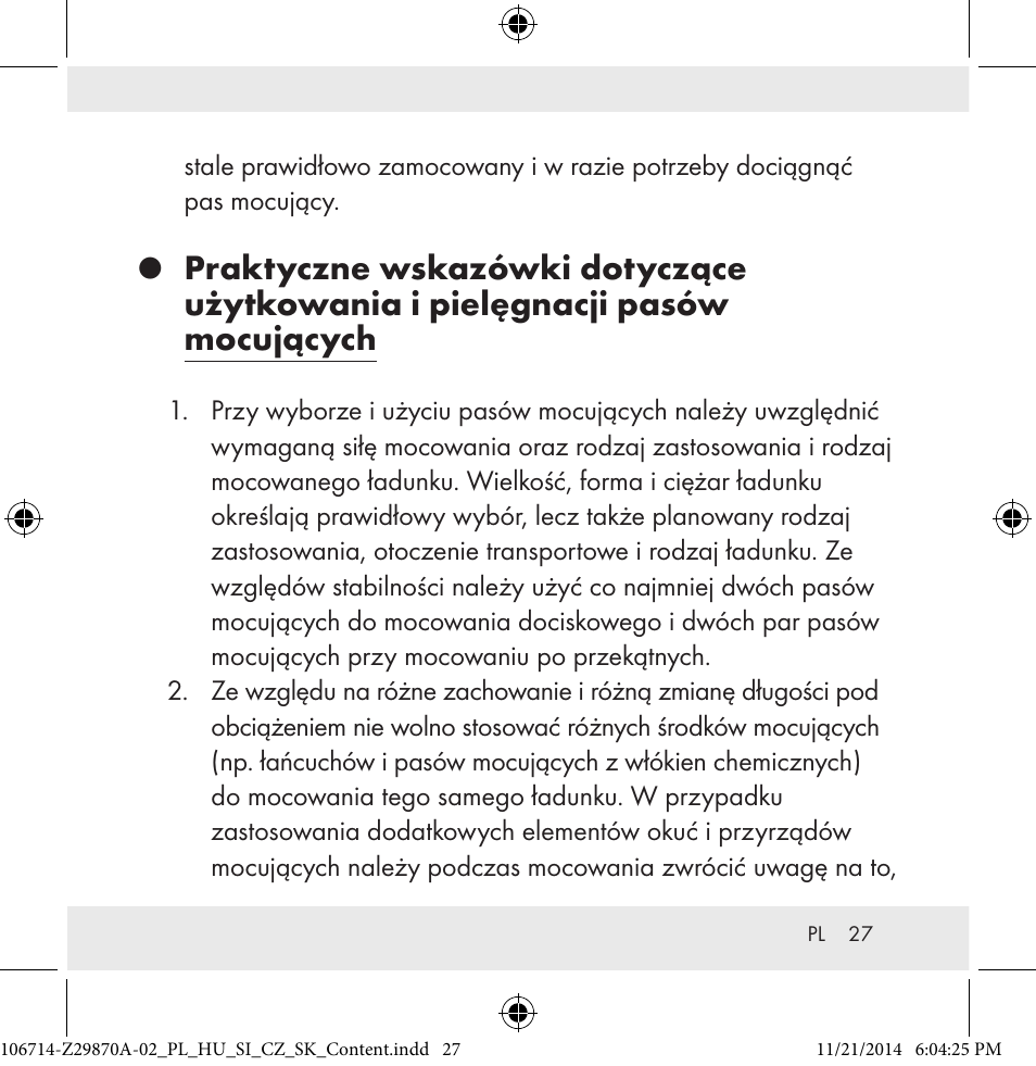 Powerfix Z28970A-02 User Manual | Page 27 / 107