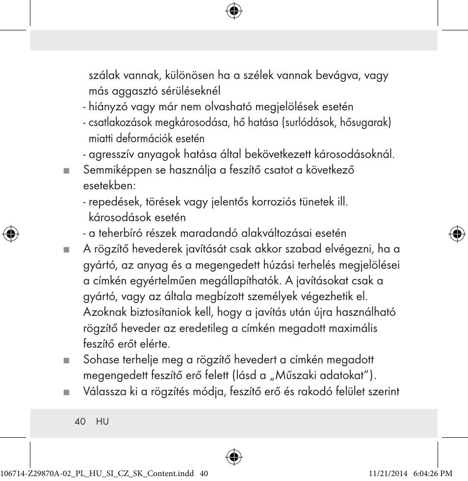 Powerfix Z28970A-02 User Manual | Page 40 / 107