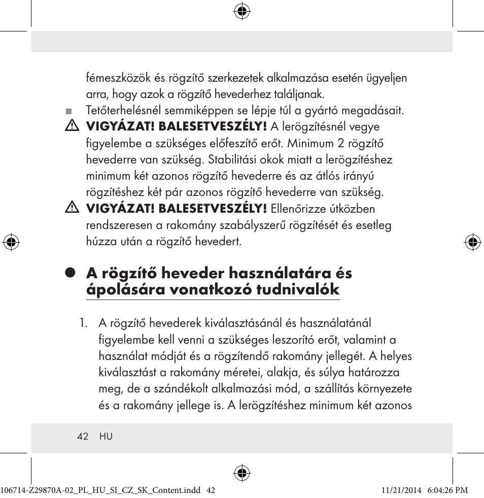 Powerfix Z28970A-02 User Manual | Page 42 / 107