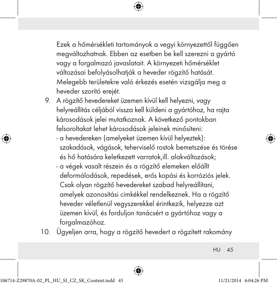 Powerfix Z28970A-02 User Manual | Page 45 / 107