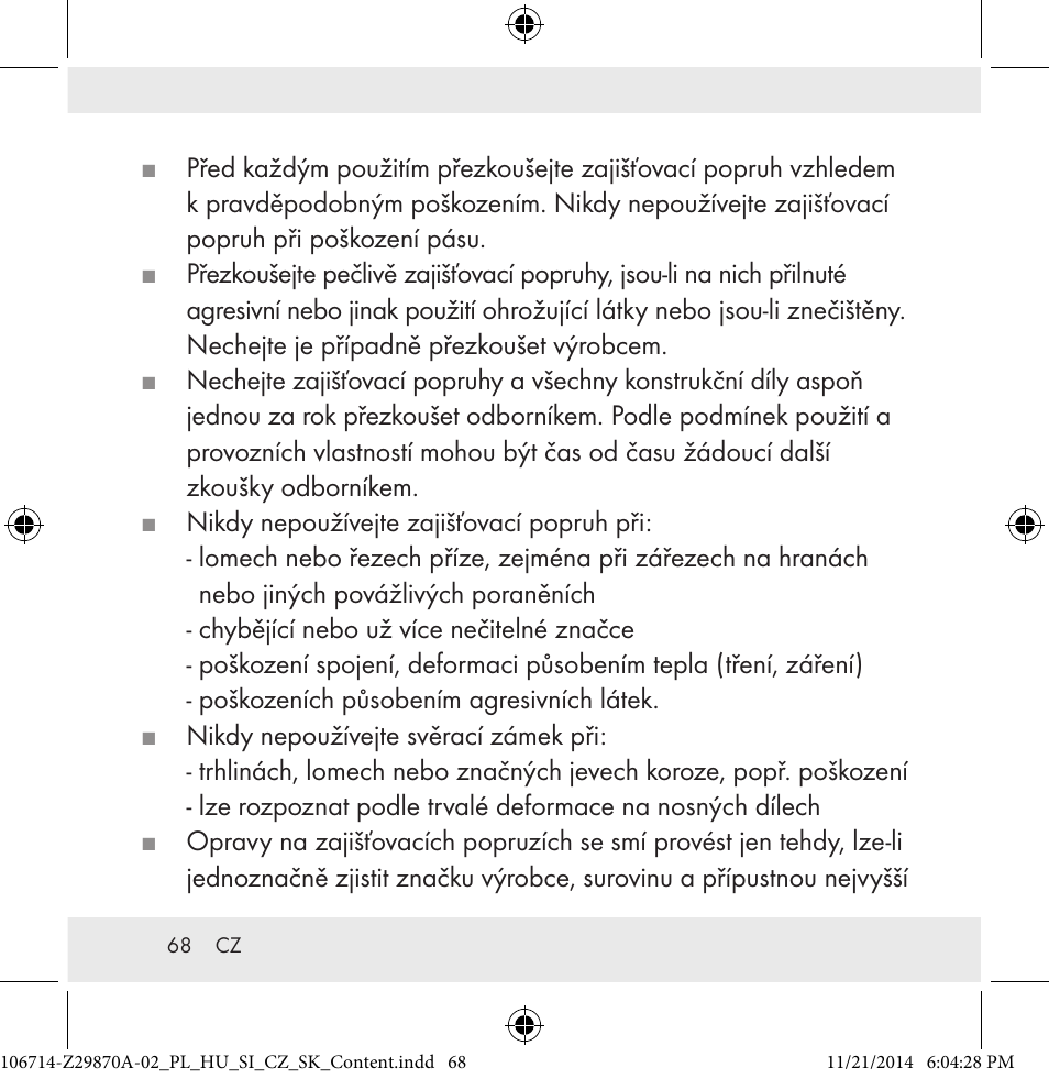 Powerfix Z28970A-02 User Manual | Page 68 / 107