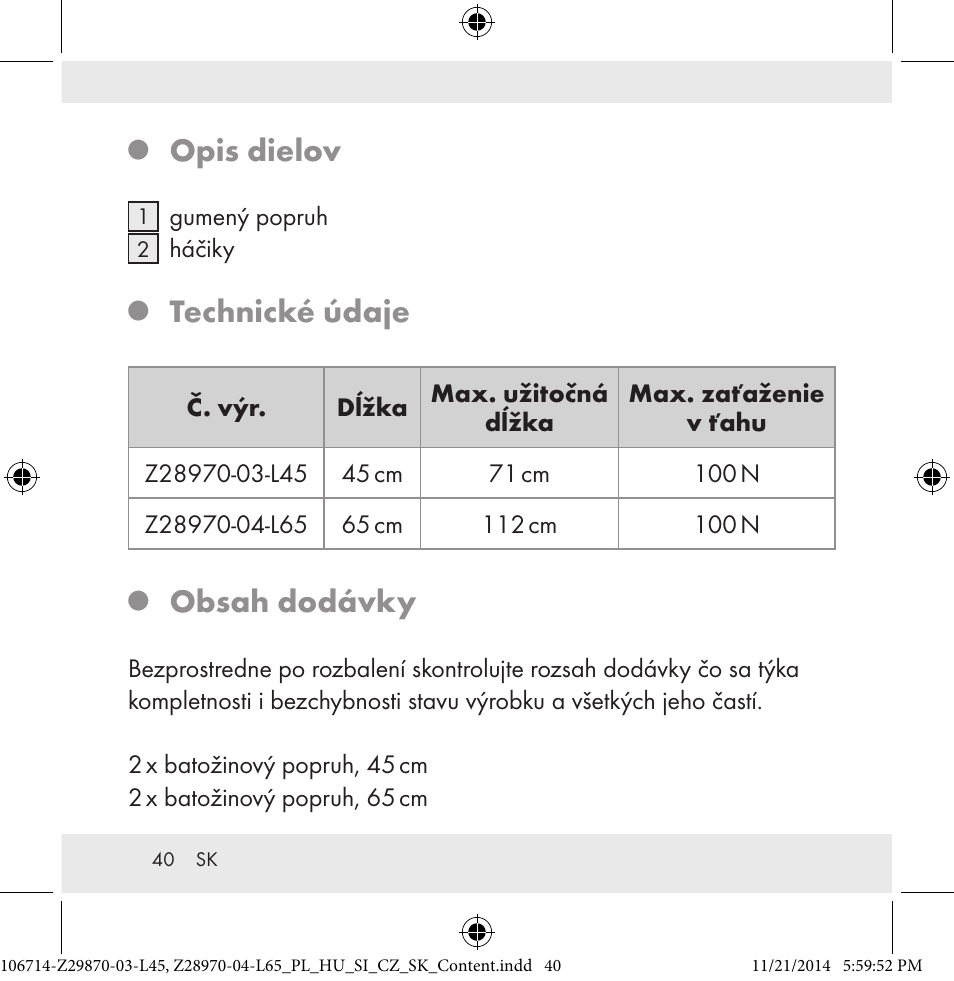 Powerfix Z28970-03-L45 / Z28970-04-L65 User Manual | Page 40 / 52