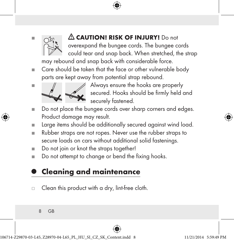 Cleaning and maintenance | Powerfix Z28970-03-L45 / Z28970-04-L65 User Manual | Page 8 / 52