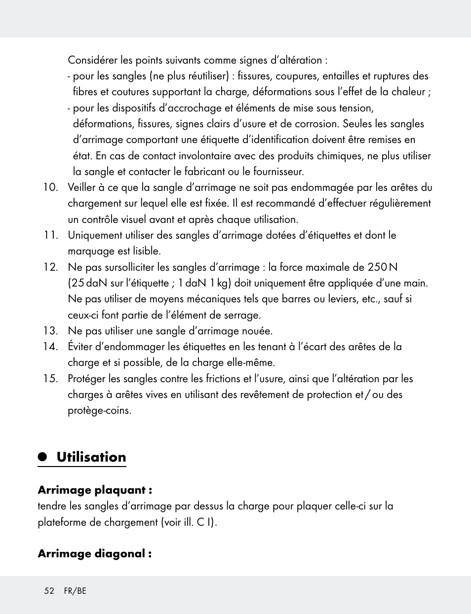 Utilisation | Powerfix 103749-14-01A User Manual | Page 52 / 78