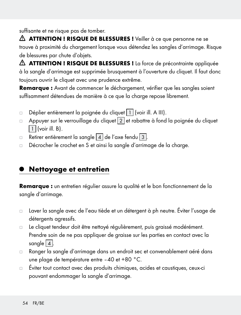 Nettoyage et entretien | Powerfix 103749-14-01A User Manual | Page 54 / 78