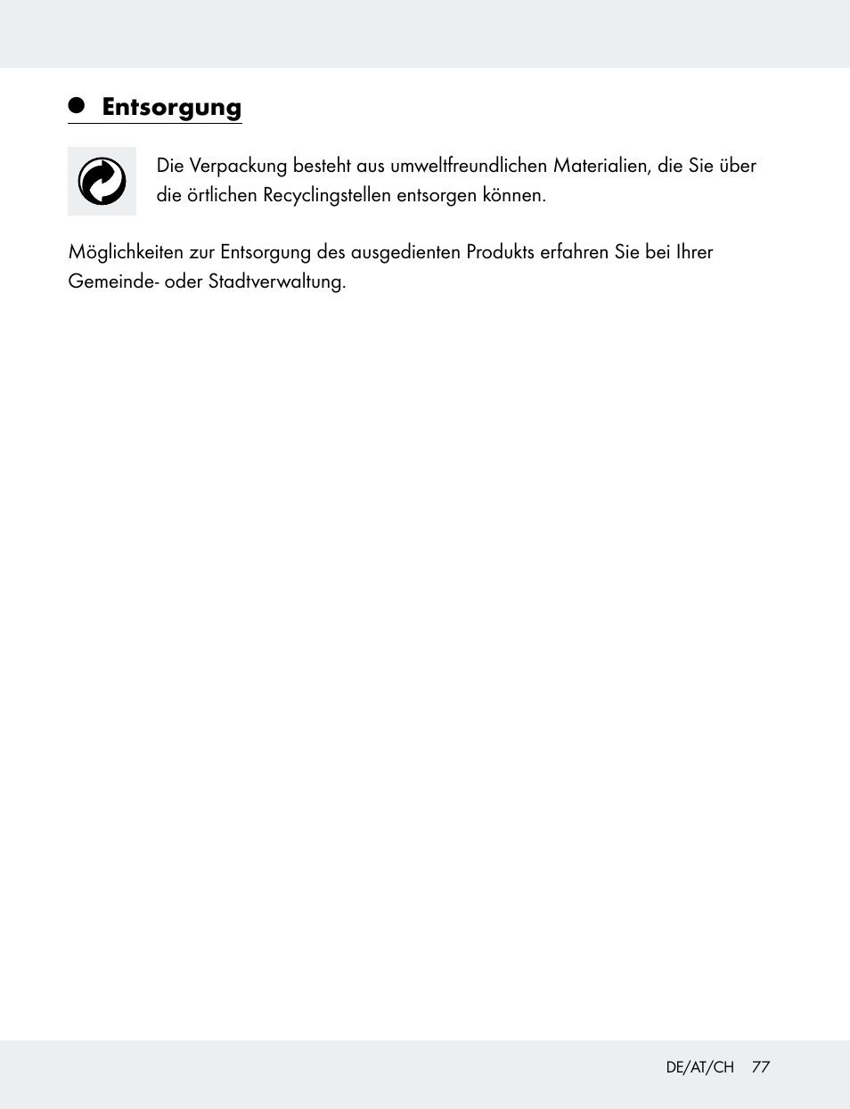 Entsorgung | Powerfix 103749-14-01A User Manual | Page 77 / 78