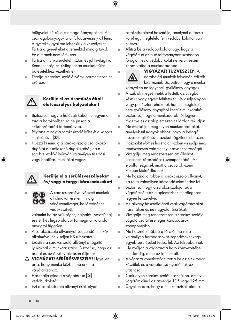 Powerfix Z31780 User Manual | Page 20 / 49