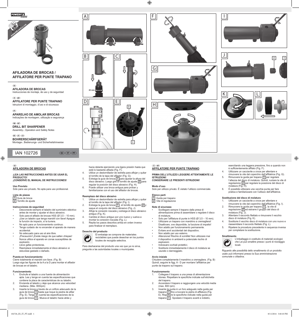 Powerfix Z31809 User Manual | 2 pages