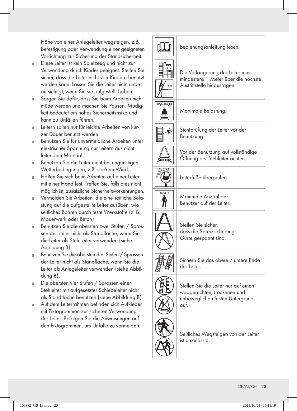 Powerfix Z31966 User Manual | Page 23 / 25