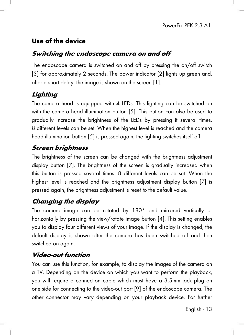 Powerfix PEK 2.3 A1 User Manual | Page 15 / 136