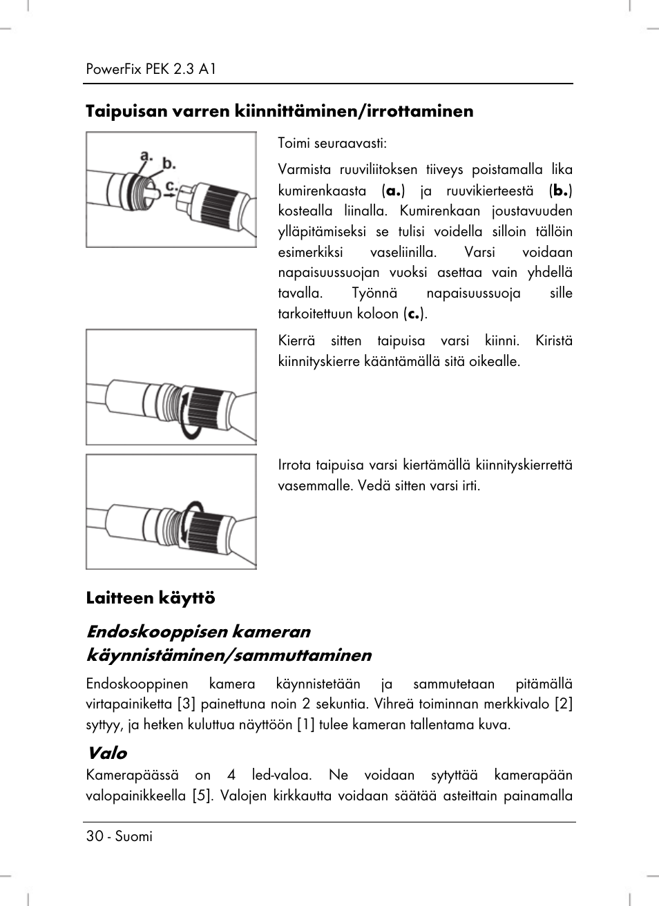 Valo | Powerfix PEK 2.3 A1 User Manual | Page 32 / 136