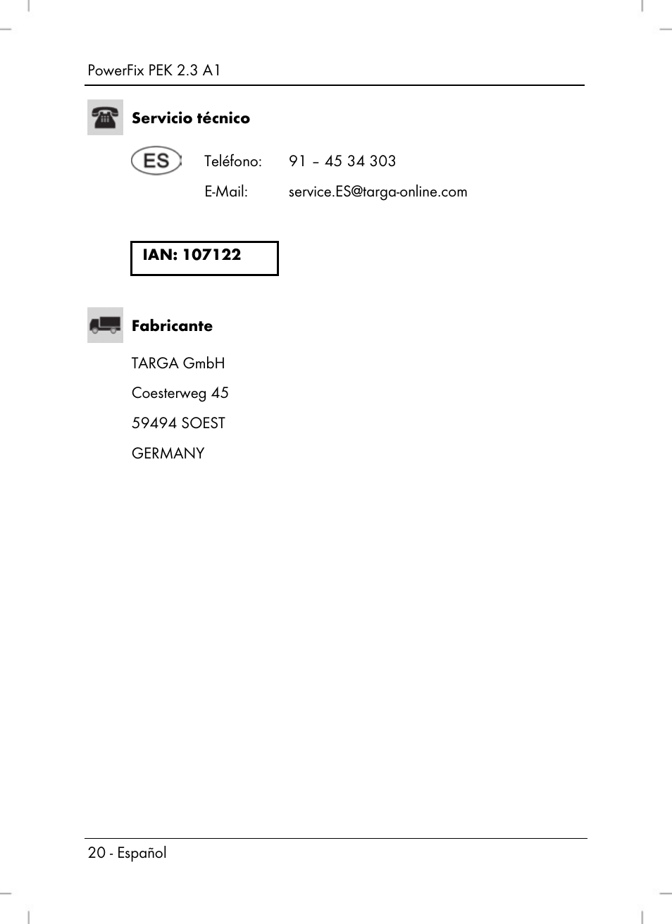 Powerfix PEK 2.3 A1 User Manual | Page 22 / 98