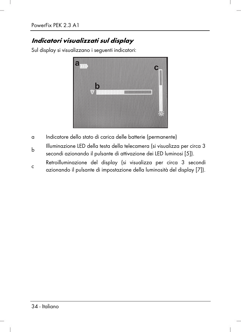 Indicatori visualizzati sul display | Powerfix PEK 2.3 A1 User Manual | Page 36 / 98