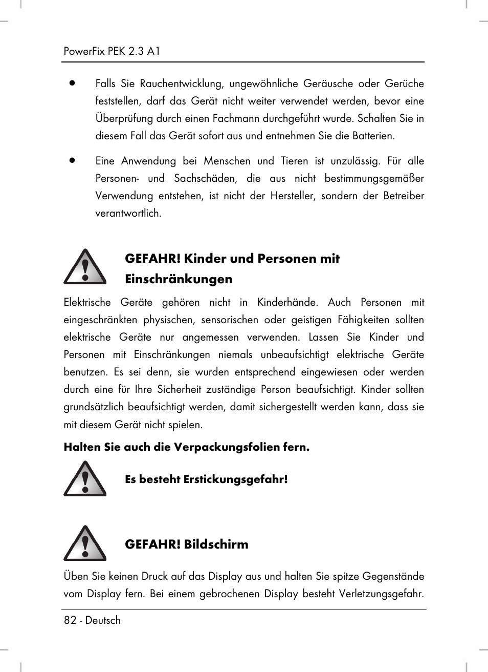 Powerfix PEK 2.3 A1 User Manual | Page 84 / 98