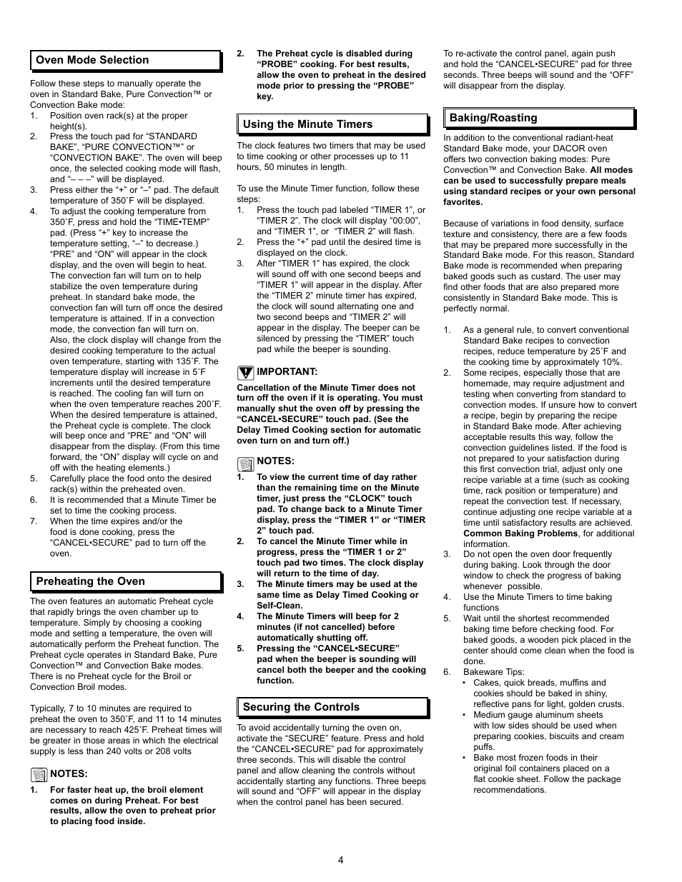 Dacor Wall Oven User Manual | Page 6 / 16