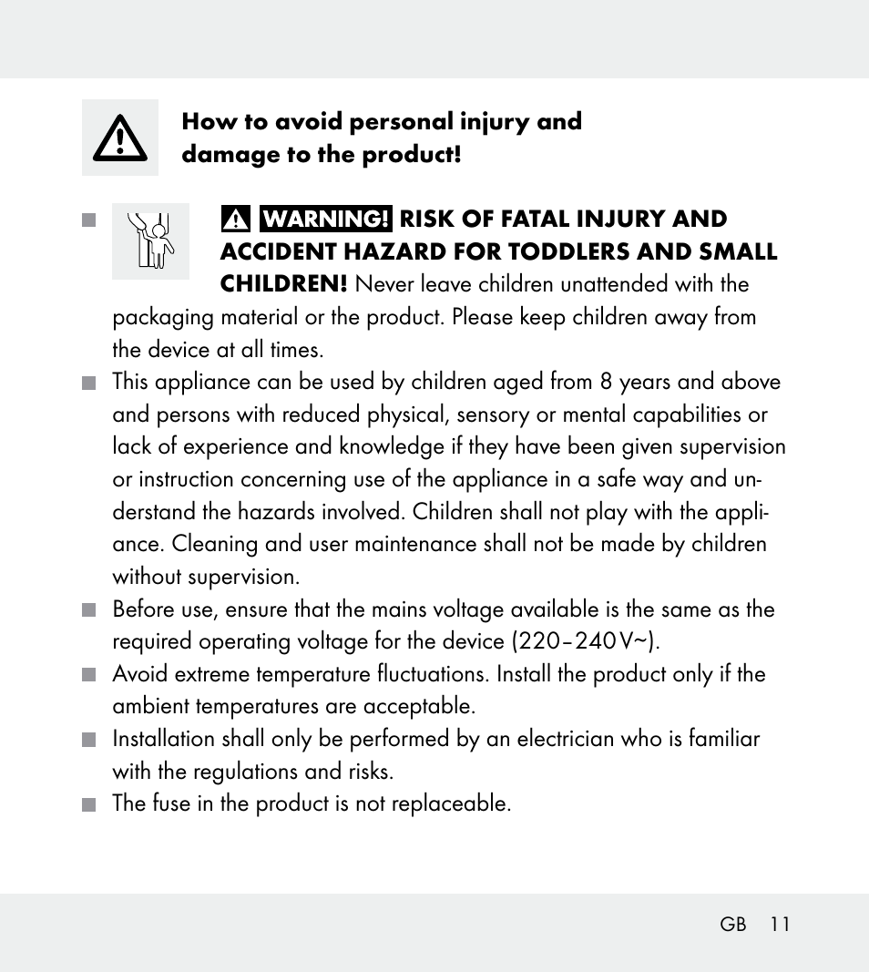 Powerfix Z31712A/Z31712B Z31712C/Z31712D User Manual | Page 11 / 78