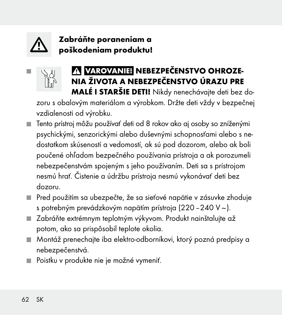 Powerfix Z31712A/Z31712B Z31712C/Z31712D User Manual | Page 62 / 78