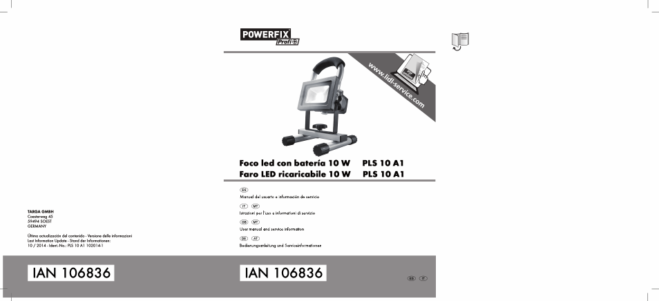 Powerfix PLS 10 A1 User Manual | 60 pages