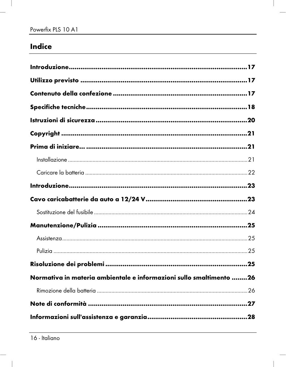 Powerfix PLS 10 A1 User Manual | Page 18 / 60