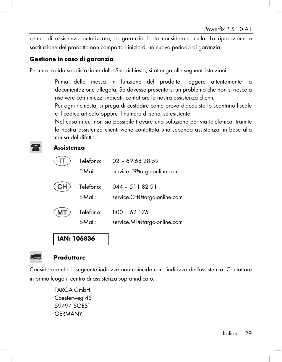 Powerfix PLS 10 A1 User Manual | Page 31 / 60